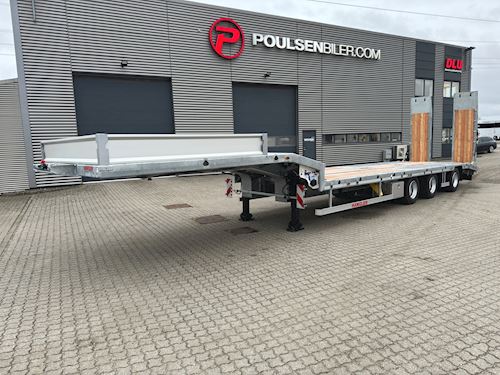 Hangler 3-aks 2,80m ramper, Maskintrailer